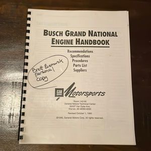 Busch Grand National Engine Handbook